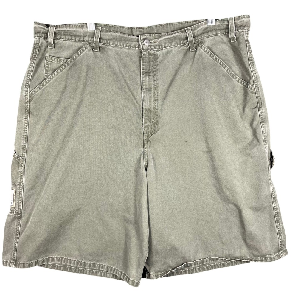 Levi's L2 Carpenter Shorts Mens 42 Olive Green Vintage Baggy Workwear 36591-2534